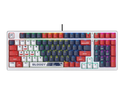 Klawiatura A4 TECH Klawiatura mechaniczna Bloody S98 USB Sports Navy (BLMS Red Switches) A4TKLA47263